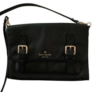 Kate Spade New York Black Allen Street Neil Leather Crossbody Bag / Clutch
